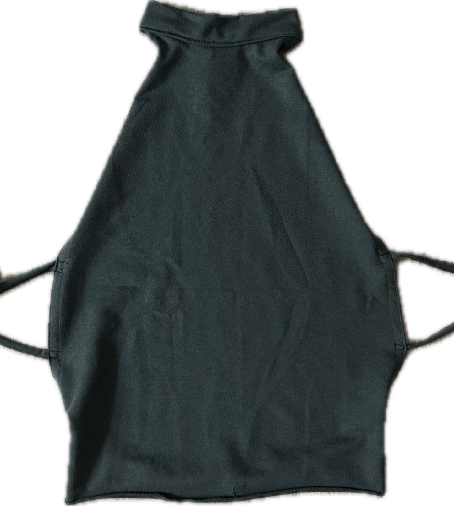 Green Striped Open Back Halter