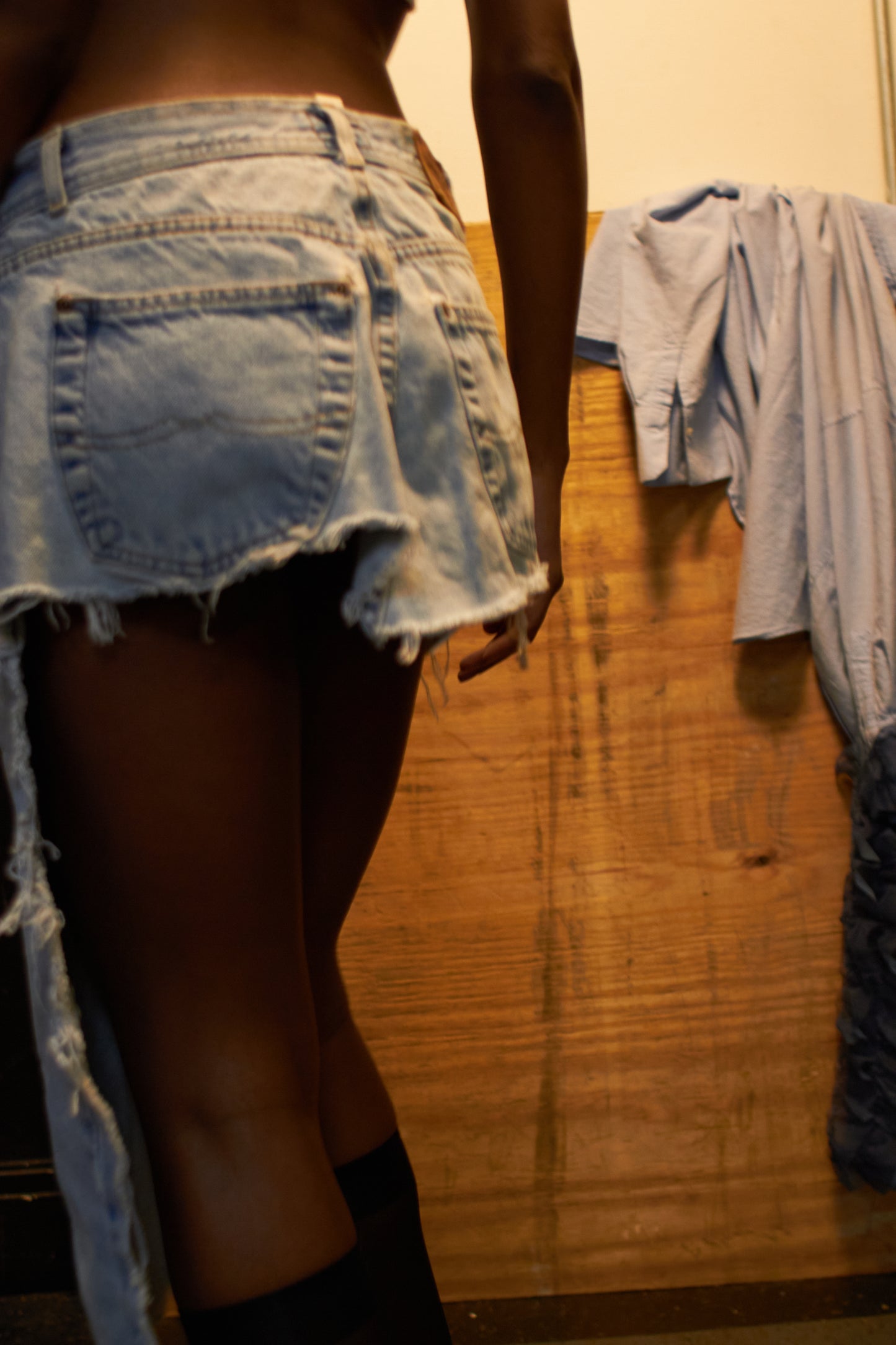 JUPE ASYMÉTRIQUE EN JEAN